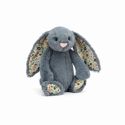 Jellycat Blossom Dusky Blue Bunnies Australia | 570413BJP